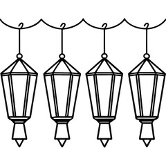Minimalist Night Glow Line Art
