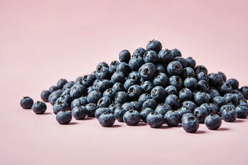 Healthy food layout with berries.