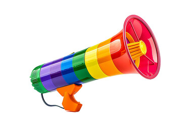 Voices United in Pride Echoing Through a Colorful Megaphone of Change