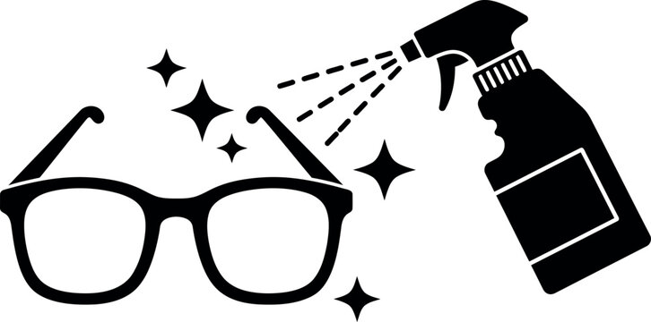 Glasses Cleaning Spray Icon - Optometry & Vision Care