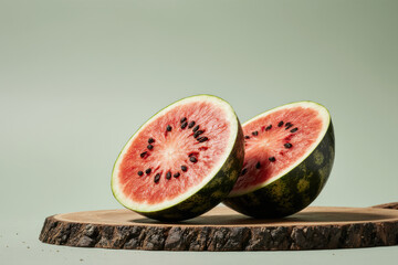 Summer fruit refreshment scene.