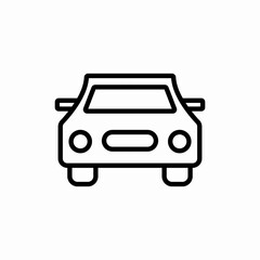 car vehicle transport icon vector sign