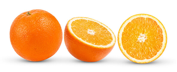 orange fruit isolated on transparent png ( Image from camera)