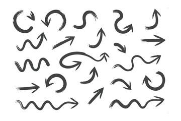 Hand-Drawn Arrow Set: A curated collection of hand-drawn arrow, symbolizing direction, navigation, and choice. Perfect for a graphic and illustrative design resource.