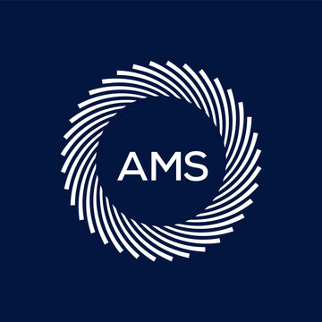 AMS Letter Initial Logo Design Template Vector Illustration