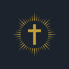 Shining Cross Symbol