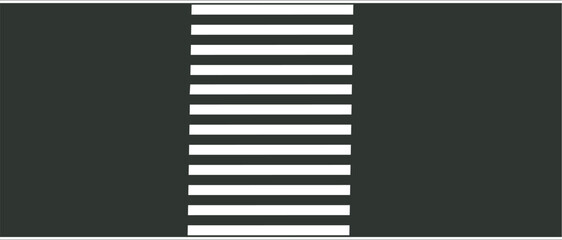 Pedestrian crosswalk zebra with no people, aerial, top view.Vertical shot of zebra crossing on a sunny day outdoors.road with zebra crossing