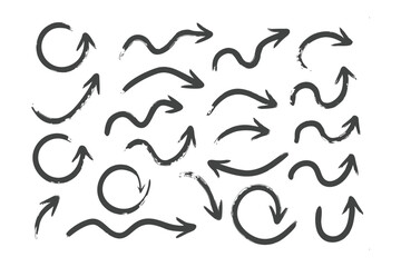 Arrows in Various Styles: A collection of hand-drawn arrows in diverse shapes and directions, perfect for conveying direction, movement, or emphasis.