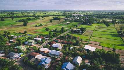 Rainy season in rural Thailand