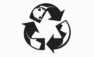 recycle icon, eco symbol, sustainability logo, green cycle sign, environmental emblem