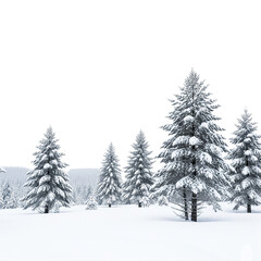 fir tree in snow
