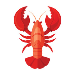 Lobster vector illustration isolated on white background
