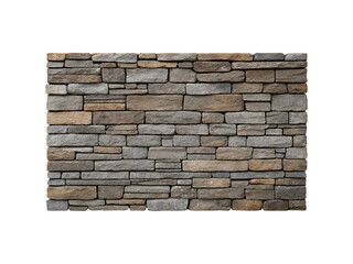 Detailed Stonework Design with Varied Colors and Rectangular Stone Brick Pattern transparent background