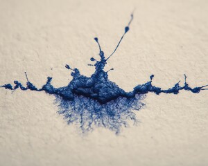 Abstract blue texture on paper surface.