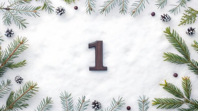 Winter wonderland first day of advent calendar