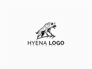 Wild Hyena Logo in Profile Vector Style for Branding. Great for Rugged Patch Designs, T-Shirt Graphics, Wildlife Sticker Art, and Outdoor Adventure Business Logos.

