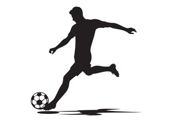 Soccer player Silhouette Kick


