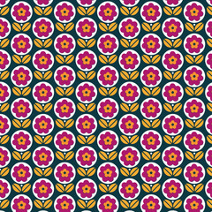 seamless pattern with flowers
