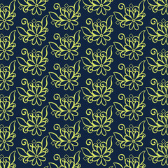 seamless damask pattern