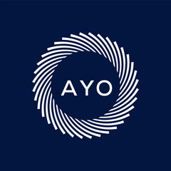 AYO Letter Initial Logo Design Template Vector Illustration