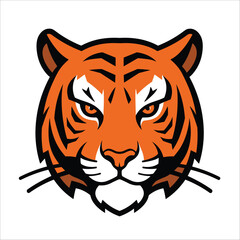 Tiger Head Logo Vector Illustration