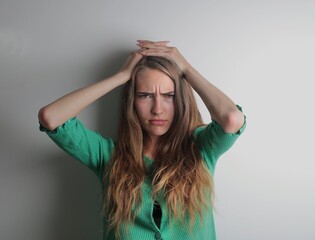 portrait of angry woman