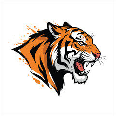 Tiger Head Logo Vector Illustration