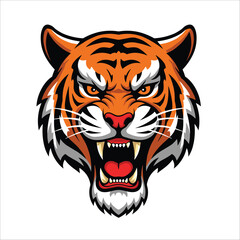 Tiger Head Logo Vector Illustration