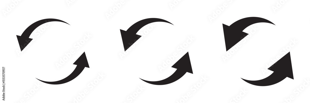 Poster refresh arrow symbol reload sync rotate exchange