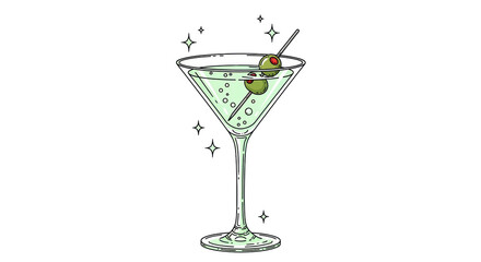 Isolated Martini