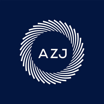AZJ Letter Initial Logo Design Template Vector Illustration