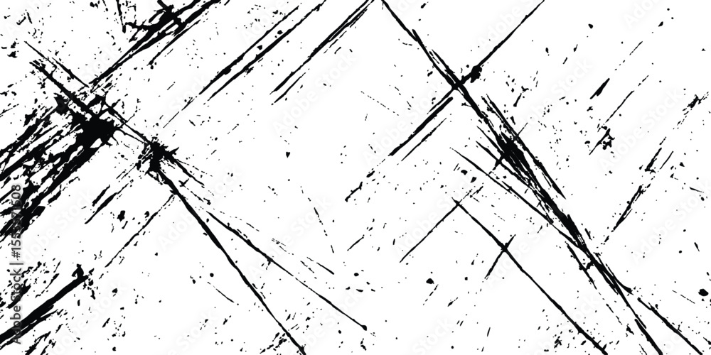 Poster vintage grunge scratches texture isolated on white background. abstract scratch marks on a white sur
