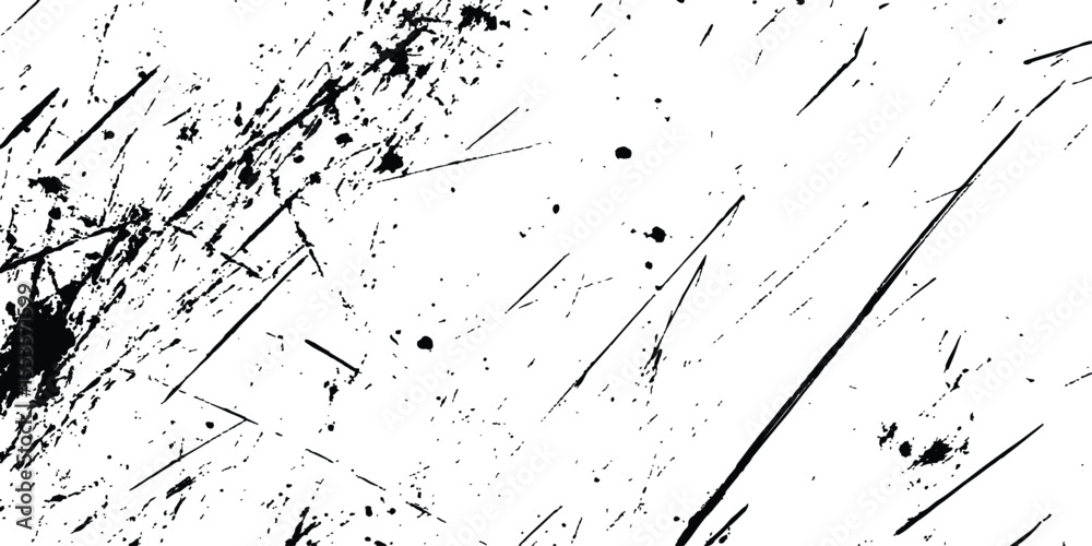 Poster vintage grunge scratches texture isolated on white background. abstract scratch marks on a white sur