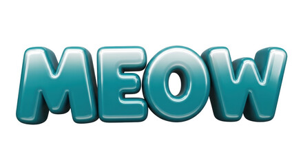 Isolated MEOW Text