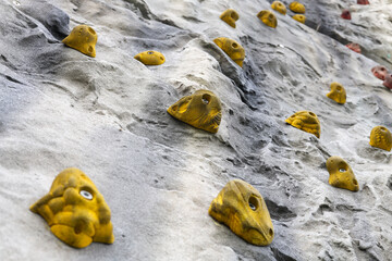 Rock climbing holder on wall indoor wall climbing
