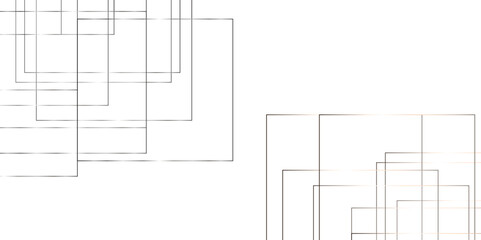 Abstract seamless random geometric black, gray lines pattern on a transparent background design. Vector for presentation. Modern minimal and clean white gold background with shadows.