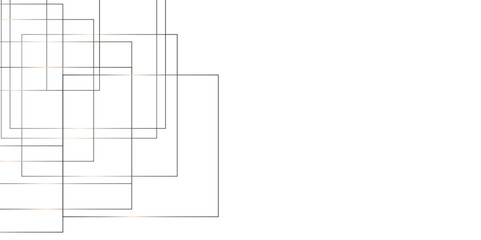 Abstract seamless random geometric black, gray lines pattern on a transparent background design. Vector for presentation. Modern minimal and clean white gold background with shadows.