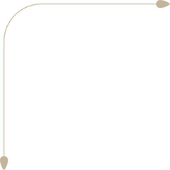 Monoline Ornamental Decorative Corner