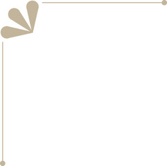 Monoline Ornamental Decorative Corner