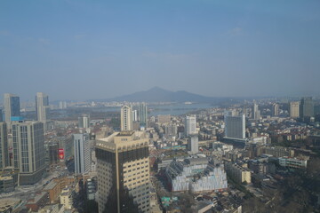 Obraz premium aerial view of nanjing