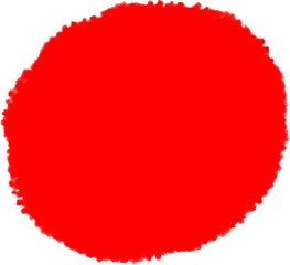Red round circle