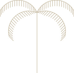 Monoline Tree Design Element