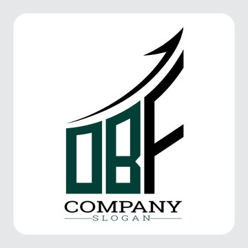 OBF Company Logo Design Growth vector, OBF Upward Arrow Business Success Logo vector, OBF Corporate Branding Logo , OBF logo design, OBF simple and modern logo, OBF business finance logo design, etc.