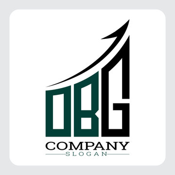 OBG Company Logo Design Growth vector, OBG Upward Arrow Business Success Logo vector, OBG Corporate Branding Logo , OBG logo design, OBG simple and modern logo, OBG business finance logo design, etc.