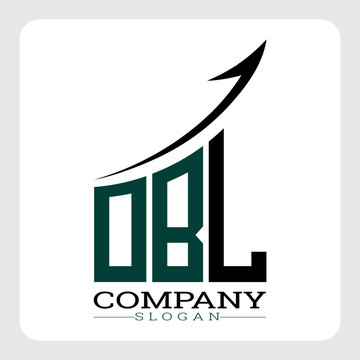 OBL Company Logo Design Growth vector, OBL Upward Arrow Business Success Logo vector, OBL Corporate Branding Logo , OBL logo design, OBL simple and modern logo, OBL business finance logo design, etc.