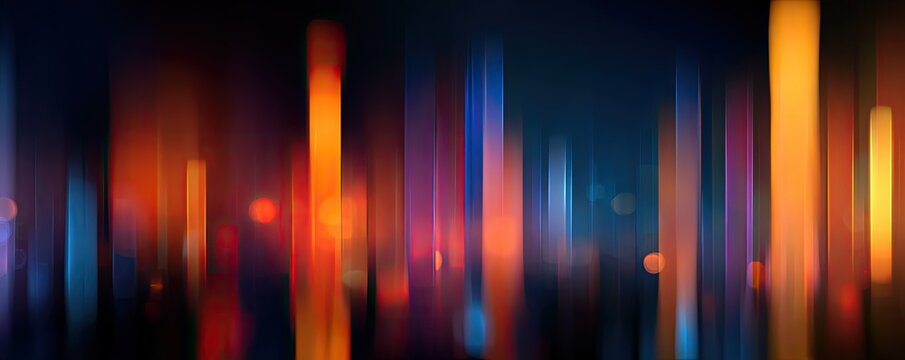 Abstract urban lightscape