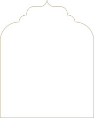 Monoline Indian Decorative Arch Frame