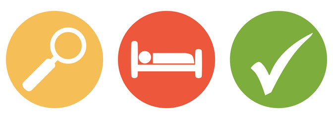 Hotel suchen und finden - Button Banner