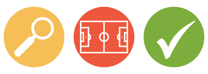 Fussball oder Stadion suchen und finden - Button Banner