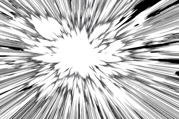 Abstract radial burst